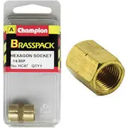 Champion Brass Pack Hex Socket HC47, 1/4"
