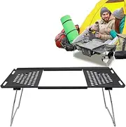 Camping Grill Grate | Picnic Cooking Rack - 2-In-1 Folding Portable Grill Grate Rack for Home Camping Outdoor Barbecue