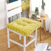 Square Cushion Tatami Seat Pillow Thicken Yoga Pad for Office and Home-Yellow