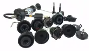 18pc Radiator Pump Pressure Cooling Leak Tester Gauge Kit w/ Caps & Thermometer