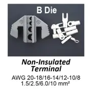 TGR Crimping Tool Die -B Die for Non-Insulated Terminals AWG 20-18/16-14/12-10/8