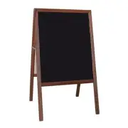 2 Side Chalkboard Marquee Easel Black