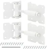 Heavy Duty Self Closing Gate Hinges 2 Pack for Wooden/Vinyl/Pvc Fences
