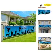 Manger Scene Religious Christmas Yard Signs-Holy Nativity Christmas Banner La...