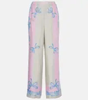 [Versace] Versace Medusa Cameo silk twill pajama pants AU 18 multicoloured