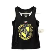NWT Harry Potter Hufflepuff Lounge Tank Top Youth Girls 10/12 Black Pajama