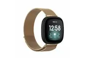 For Fitbit Versa 4 /Versa 3 Replacement Band Milanese Magnetic Wristband Watch Strap (Rose Gold-Small Size)