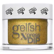 Gelish Xpress Dip "Gunter's Get Down" Yellow Gold Shimmer - 43g | 1.5 oz