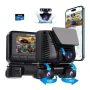 Dash Cam 4 Channel 360° View,4K Front and Rear Dash Camera for Cars,Built-in ...