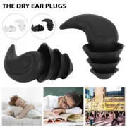 Reusable Soft Silicone Sleep Ear Plugs Tapered Noise Reduction Sound guvMy