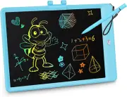 LCD Writing Tablet,10" Colorful Toddler Doodle Board Drawing Tablet - Erasable