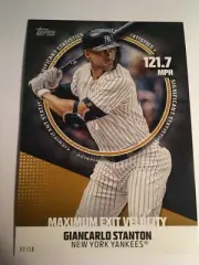 2019 Topps Significant Statistics Jumbo 5x7 Giancarlo Stanton Yankees SS1 02/10