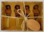 Terracopper Woman Pate Knives...set of 4..Enesco