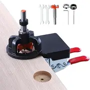 35mm Concealed Door Hinge Jig - Pocket Hole Jig - Precision Drilling Guide & Locator Kit for Cabinet Hinges, Aluminum Alloy Household Woodworking Tools for Door Cabinets Hinges Mounting