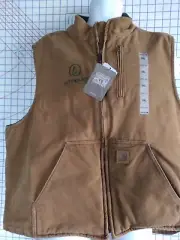 Carhartt canvas Sherpa lined vest 2xl