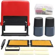 Date Stamp with Your Custom Text,Variable Date Coding Machine - Manual Stamping Printer with Quick Dry Ink for Industrial Use