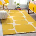 HAND-TUFTED MODERN DESIGN RUG, SOFT & DURABLE SUNSHINE BLOCK