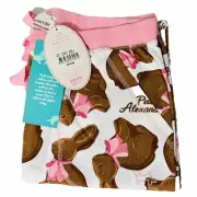 PETER ALEXANDER Women’s Chocolate Bunny Easy PJ PANTS Size L RRP$79.95