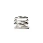 [ANN DEMEULEMEESTER] Herta 4 Piece Ring Set Silver