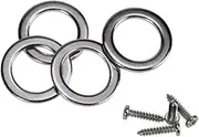 Hoement Replacement for Old Tuners 4pcs 2l2r Bass Tuning Pegs Zinc Alloy Silver for Bass Guitar Tuners