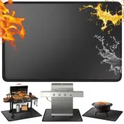 48 x 30 inches Under Grill Mats for Outdoor Grill, Double-Sided Fireproof Dec...