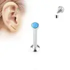 Piercing Ear Labret Screw Inner Opal Blue