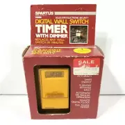 Spartus Kidde Digital Wall Switch Timer w/ Dimmer; NEW Old Stock Vintage NOS