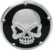 Skull Chrome/Black Derby Cover Harley-Davidson Softail Springer FXSTS 1999-2006