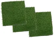 1set Chicken Nesting Box Mats Washable Artificial Grass Rugs for Chicken Coop Cushions for Egg Collection Durable Nesting Pads to Keep Eggs 3pcs