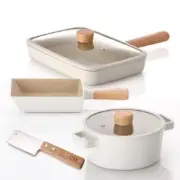 NEOFLAM FIKA Cookware Set, Free Cheese Knife, Nonstick Induction Ceramic Coating