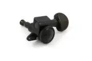 NEW - Grover 505BC6 6-In-Line Roto-Grip Locking Tuning Machines - BLACK
