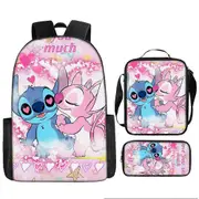 Stitch Backpack StarCraft Backpack Oxford Cloth Shoulder Bag Lunch Bag Pencil Bag 1-NMAOV