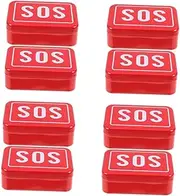 4sets Mini Container Case Aid Emergency Medical Storage Box for Camping Hiking Travel 2pcs*4