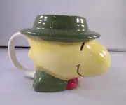 Vintage Woodstock with green hat (from Snoopy) 3D Figural Mug Applause Peanuts