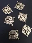 6 silver tone metal charms embellishments, Craft, Junk Journal, Jewelry Fishes