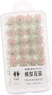 28pcs Artificial Grass Clusters Plant Decor Models DIY Miniature Cluster Grass Model Tree Adornment Artificial Tree Sand Table Adornment Simulation Trees Resin Pink ULDIGI