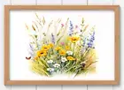 Floral Wall Art Print, Wildflowers Wall Art Decor, Botanical Home Decor #12