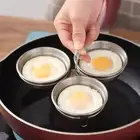 3 Cup Egg Cooker Mold Stainless Steel Omelette Maker Egg Poaching Pan Pudding