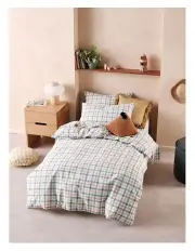 [Linen House Kids] Playground Quilt Cover Set in Green