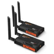 Wireless HDMI Transmitter and Receiver, Wireless HDMI Extender Kit with Loop-...