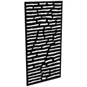 ProtectorAl 300-1200w x 1201-2400h Satin Black/Gloss Black Slate Unframed Composite Deco Panel