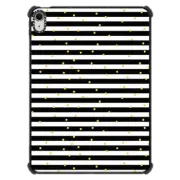 iPad Air 11-inch (M2/M3) iPad Impact Case Geometrical black white gold polka dots stripes