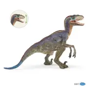 NEW PAPO 55053 Blue Velociraptor Dinosaur - MOVING JAW RETIRED