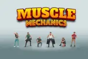 MUSCLE MECHANICS 6 PC. FIGURINE SET 1/64 DIECAST AMERICAN DIORAMA AD-2417MJ