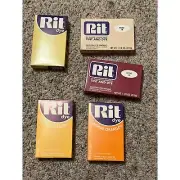 Lot 5 Vintage RIT Dye Powder Dye Old Formula Multi Colors ONS New