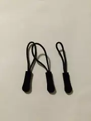 Zipper Pull Tab - Zip Puller -Zipper Slider Ends Pull Black (2)