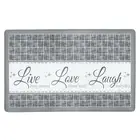 Live~Laugh~Love Gray Memory Foam Anti-Fatigue Kitchen Floor Mat 18" x 30"