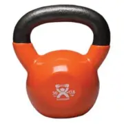 Fabrication Enterprises 10-3197 Cando Kettlebell Vinyl-Coated Gold - 30 lbs