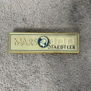 STAEDTLER MARS VINTAGE TIN WITH LUMOGRAPH 2886 3H PENCILS (12) GERMANY NEW
