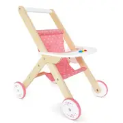 Hape Doll Stroller Pram 3y+ Kids/Children Play Toddler Wooden Toy for Dolls Pink